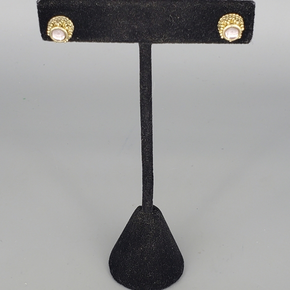 Zara Goldtone Multichain and Stud Earrings Set - Picture 6 of 10